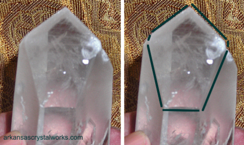 Gas Phantom Channeling quartz crystal - arkansascrystalworks.com